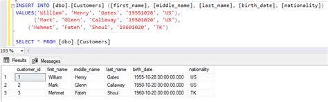 sql server insert into multiple rows